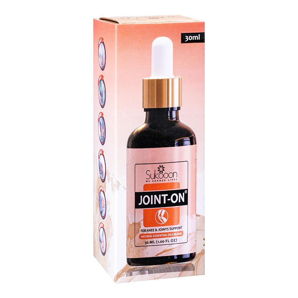 Sukoon Joint-On Oil 30ml of Pure Relief for Joint & Muscle Pain, Skin Care, Massage, and More! Try It for Arthritis, Bruises, Scars, and Beyond