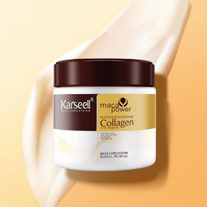 Karseell Hair Mask Collagen  Cream – Argan Oil & Maca Essence, 16.9 OZ 500ml: Ultimate Hair Repair Solution